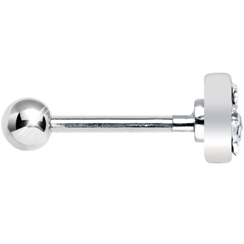 18G BOW CRYSTAL TRAGUS EARRING