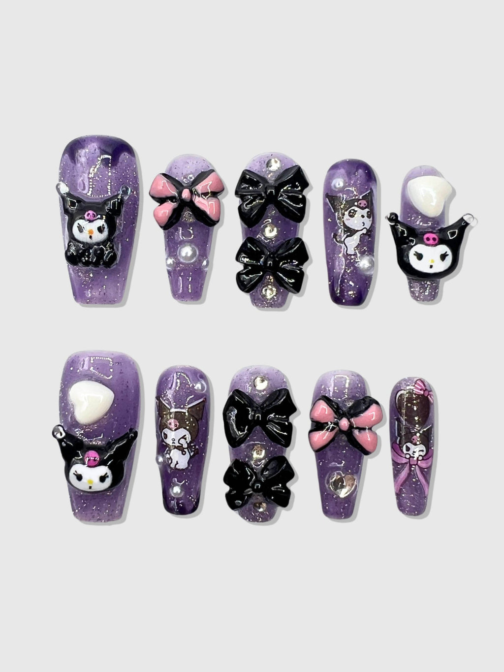 KUROMI NAIL SET