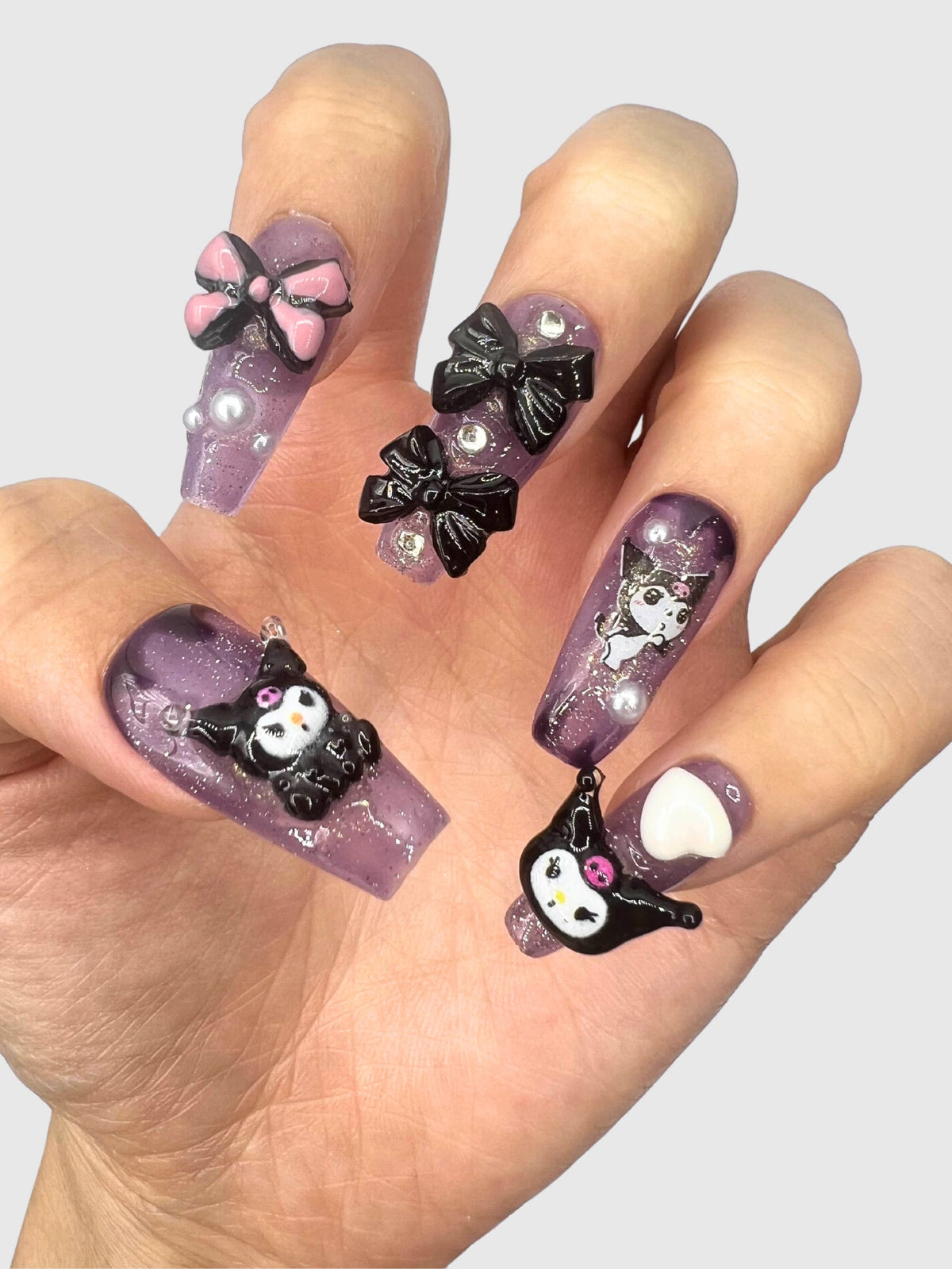 KUROMI NAIL SET