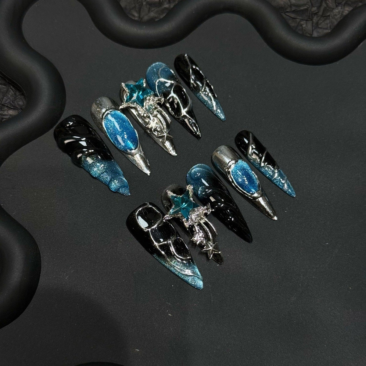 AQUAMARINE NAIL SET