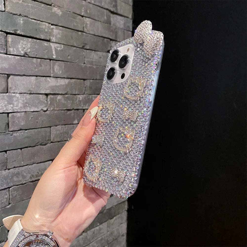 DIAMOND BOW HELLO KITTY PHONE CASE