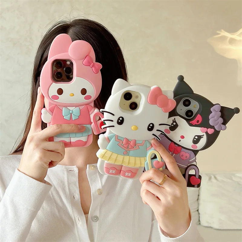 MY MELODY KUROMI HELLO KITTY CASE