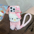 FLUFFY KITTY WRISTLET PHONE CASE