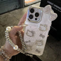 CLEAR CRYSTAL KITTY PHONE CASE