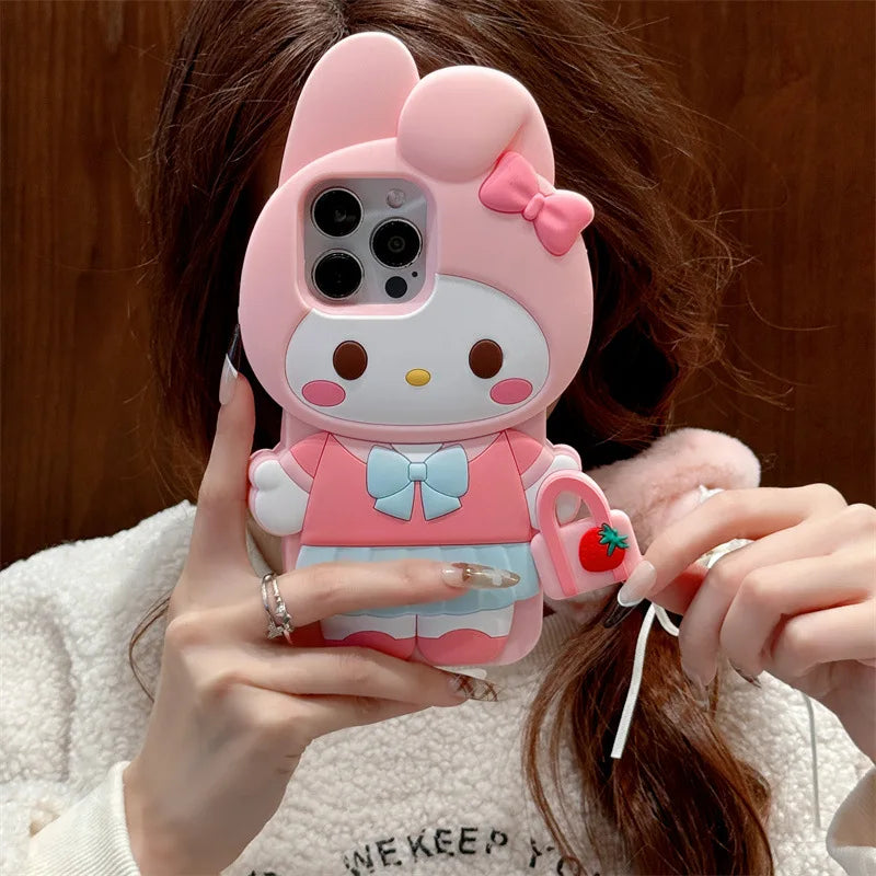 MY MELODY KUROMI HELLO KITTY CASE