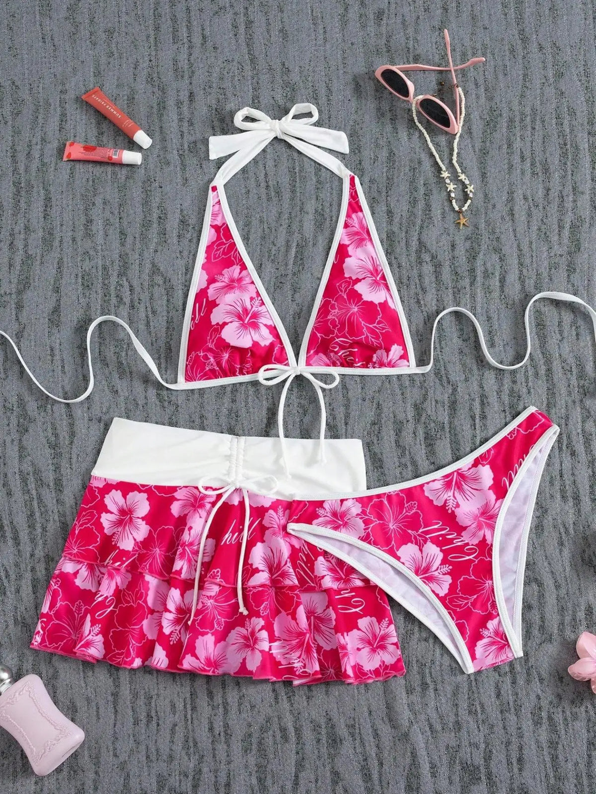 GYARU BIKINI SKIRT SET