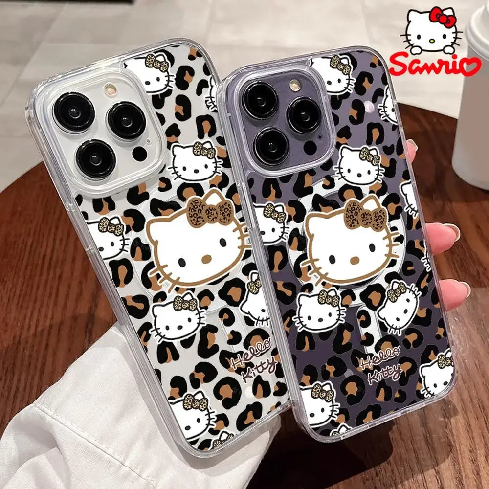 HELLO KITTY LEOPARD PHONE CASE