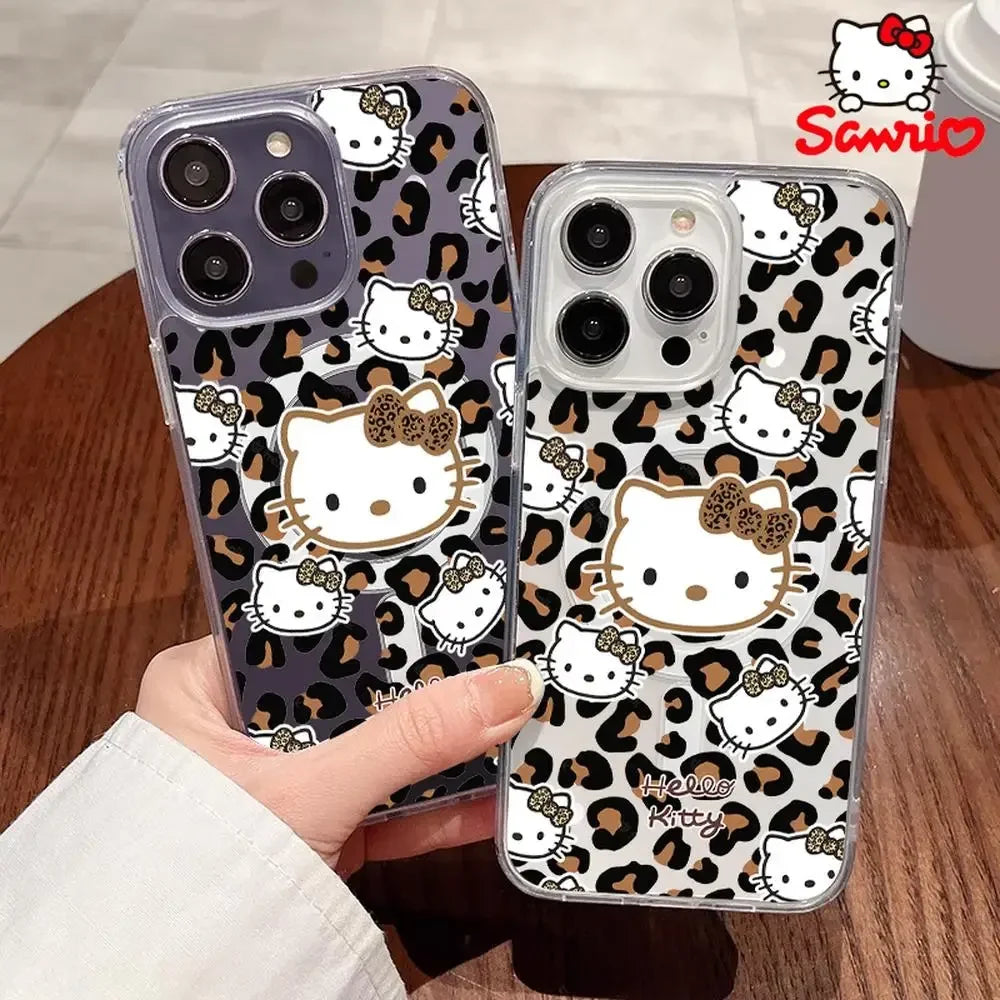 HELLO KITTY LEOPARD PHONE CASE