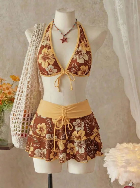 GYARU BIKINI SKIRT SET