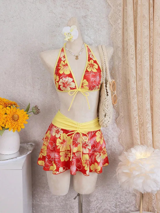 GYARU BIKINI SKIRT SET