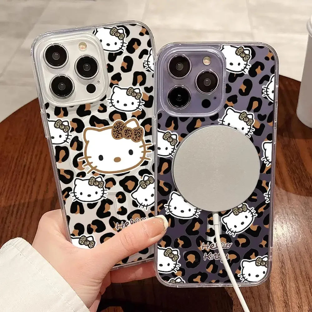 HELLO KITTY LEOPARD PHONE CASE