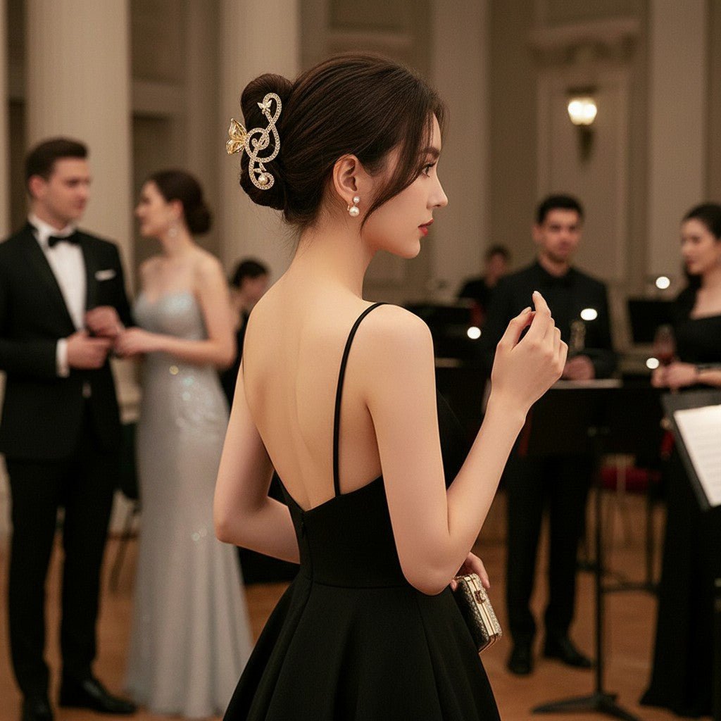TREBLE CLEF CLAW CLIP